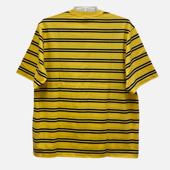 Roundtree & Yorke Mens L Yellow Striped Short Sleeve T- Shirt - New With Tags - Picture 2 of 5